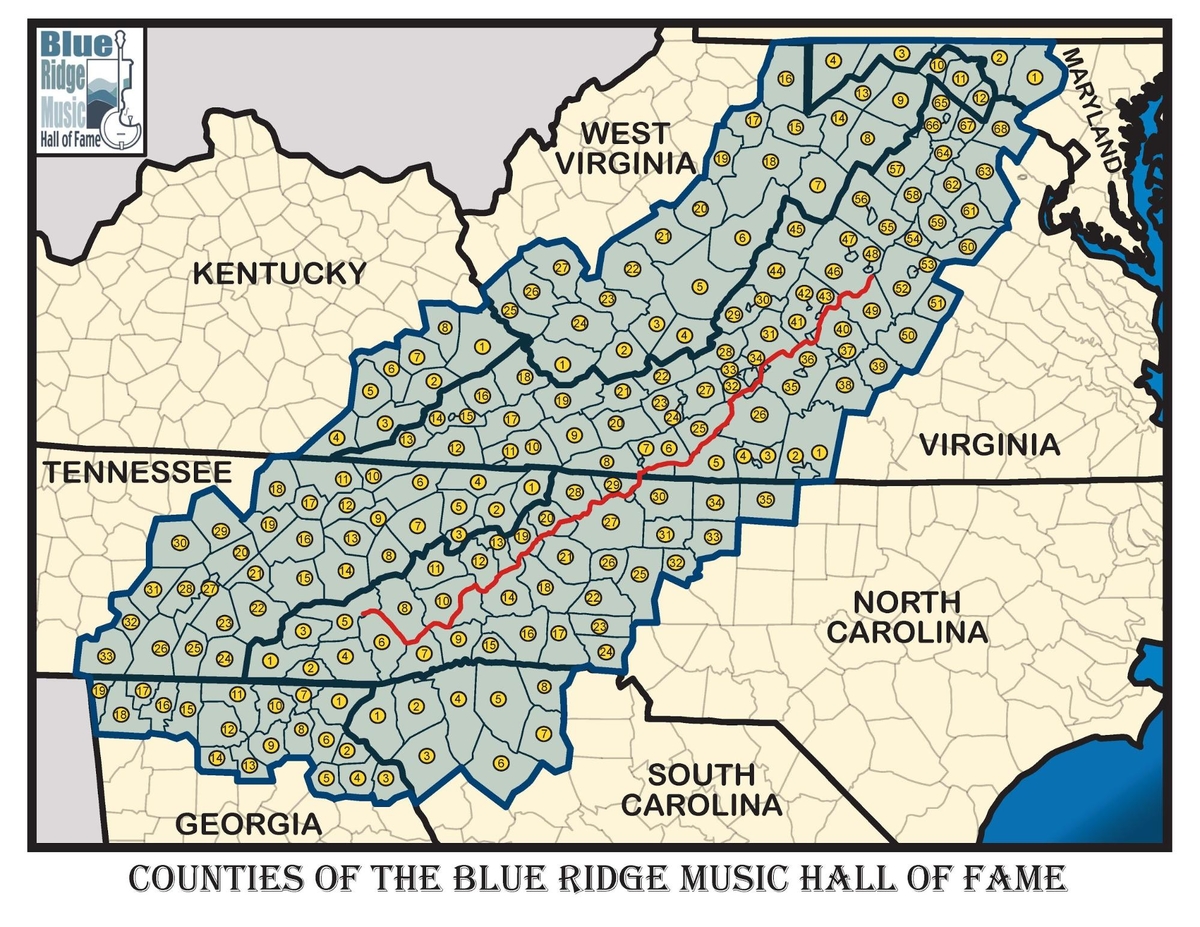 Counties of the Blue Ridge Music Hall Of Fame 1200