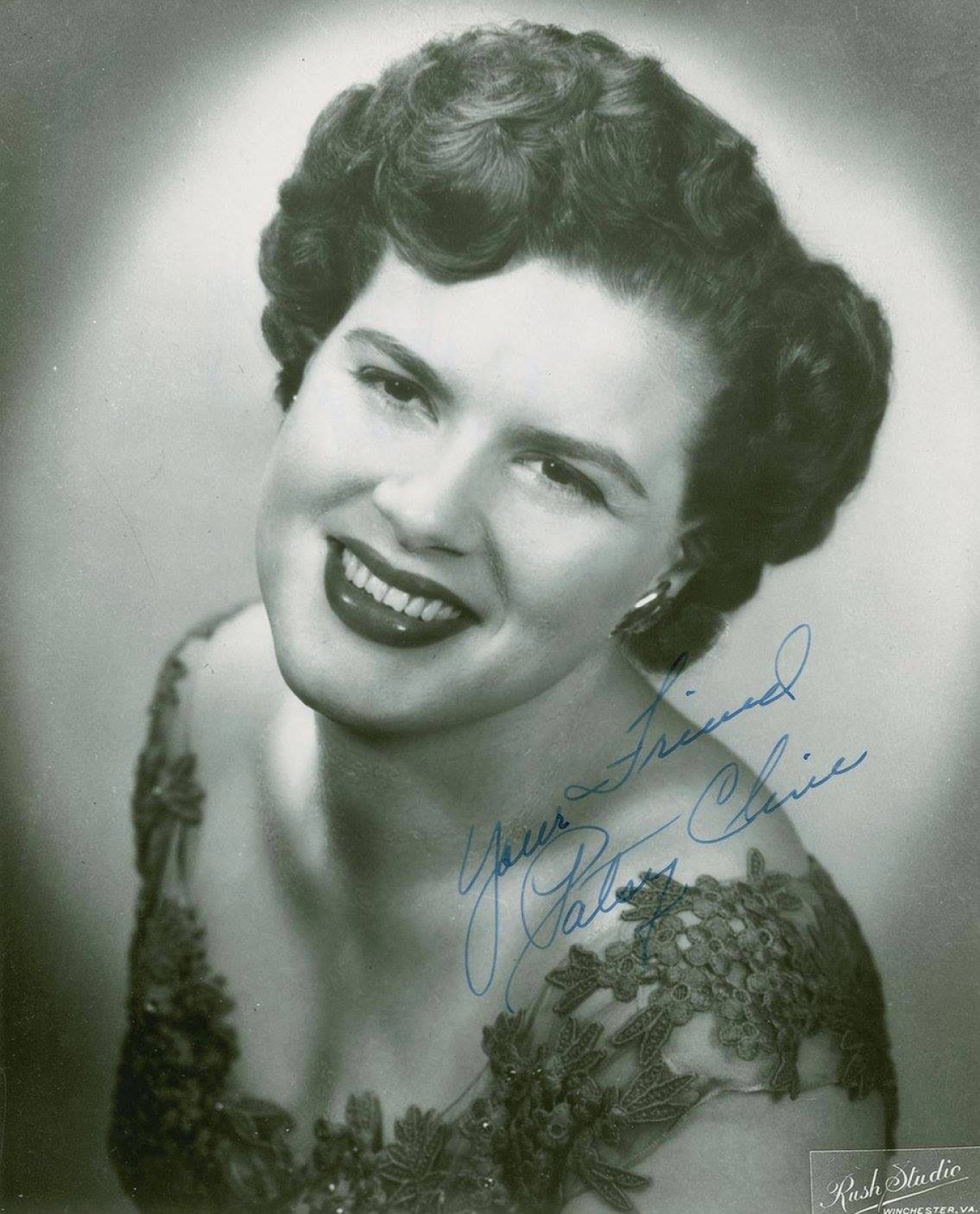 Patsy Cline was born Virginia Patterson Hensley on September 8, 1932, in Winchester, Virginia and at a young age began traveling around locally singing to help support her family. A member of a band she was in suggested that she change her name so she decided to use her middle name, becoming known as Patsy Cline. Patsy's young career hit a turning point in 1957 when she landed a spot on Arthur Godfrey's Talent Scouts show. Patsy moved to Nashville to properly pursue her career in 1959. In the early 1960s, Patsy enjoyed great success on the country and pop charts. She made a way for herself in a predominately male world, and in doing so, paved the way for many of the female artists that followed her. She is considered one of country music's greatest vocalists and after her death in 1963 has received too numerous awards to be listed. Her Greatest Hits album sold over 10 million copies worldwide and spent more than 700 weeks on the Billboard charts.